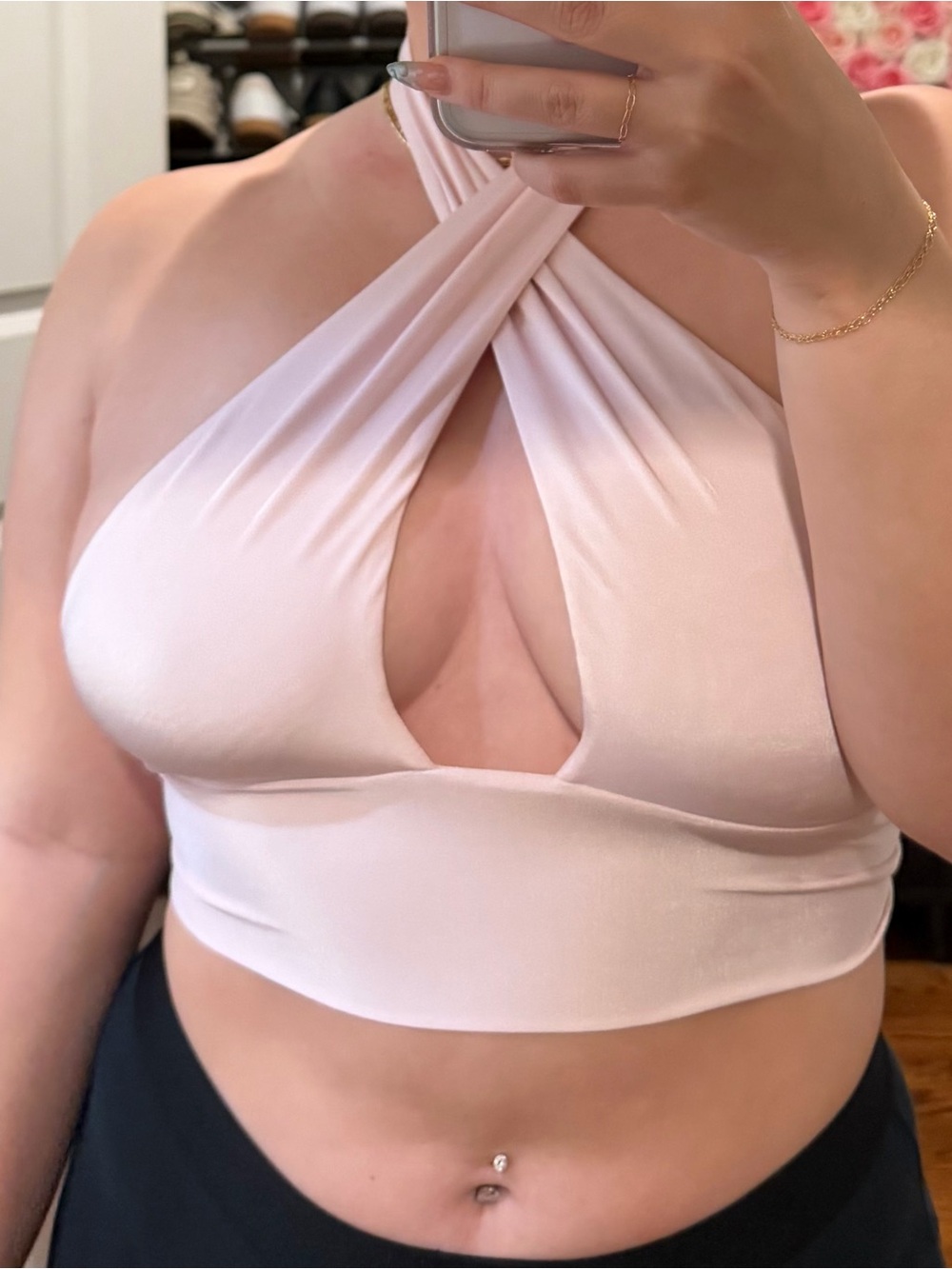 Halter Cross Front Top - Picture 4 of 8